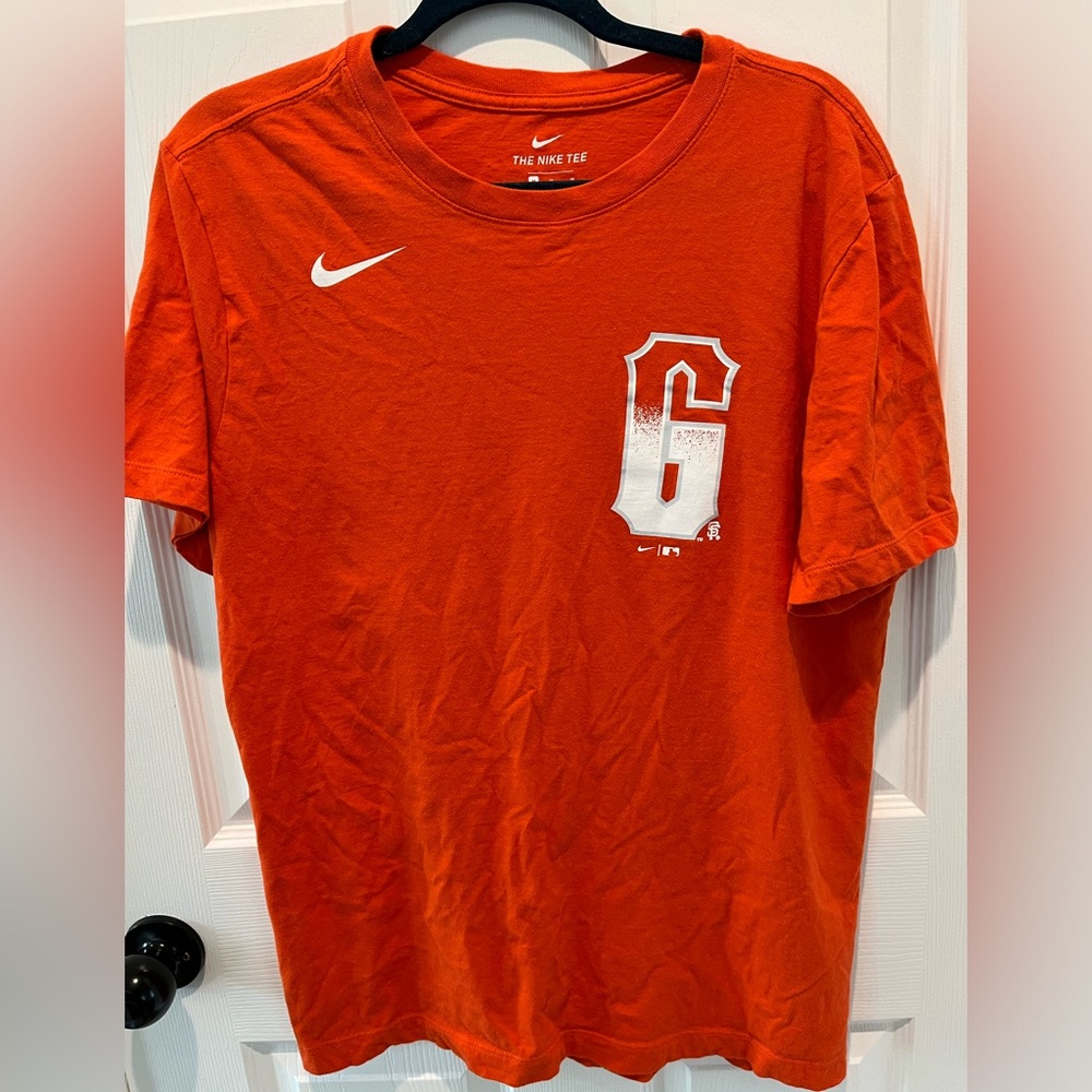 Buster Posey #6 Adult med tee Nike San Francisco Giants